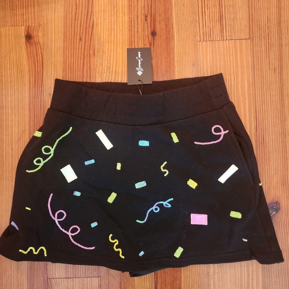 Colorful Patterned Mini Skirt